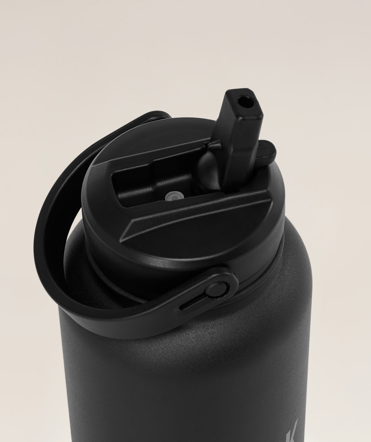 Gymshark Metal Insulated Straw Bottle 1L - Black