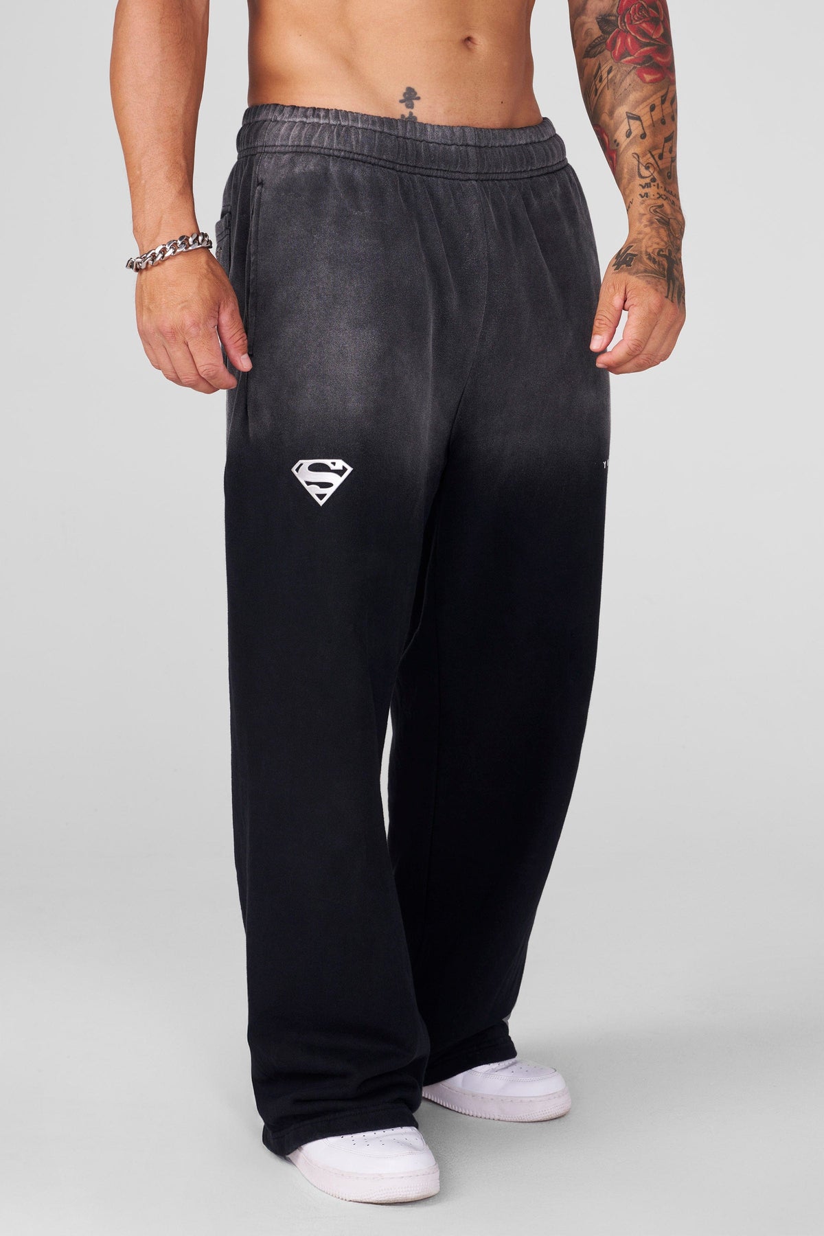 Superman Sweats Black Wash