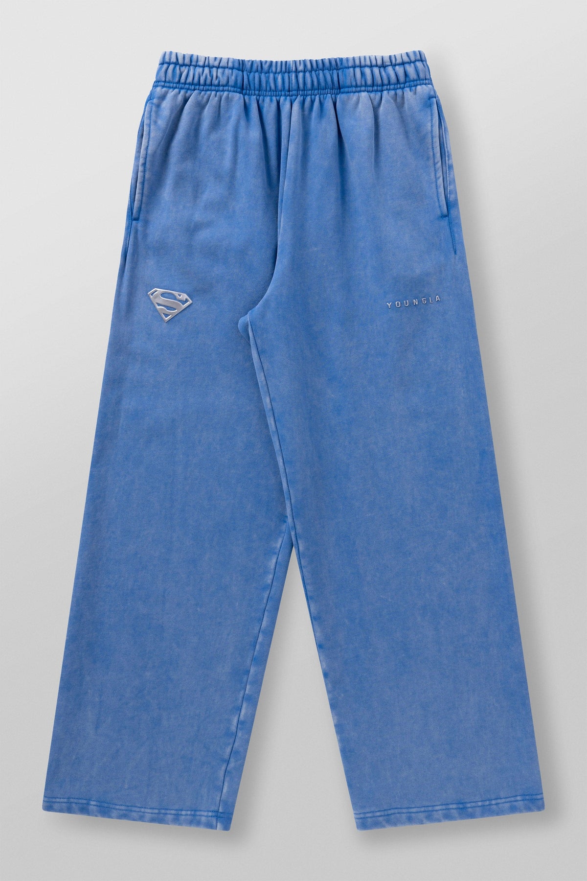 Superman Sweats Blue Wash