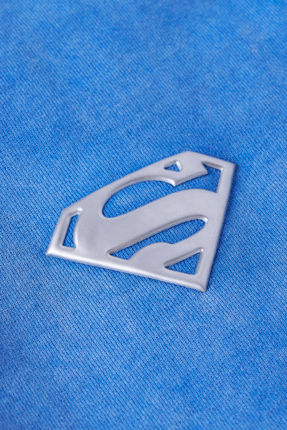 Superman Sweats Blue Wash