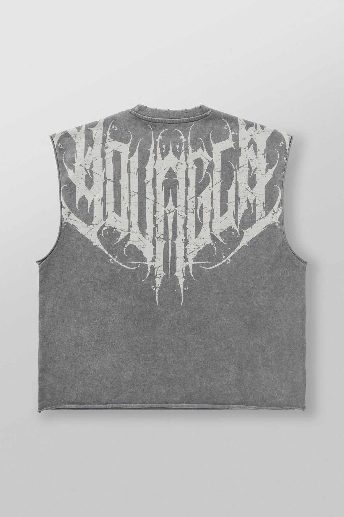 Anarchy Cropped Tanks Grey Wash