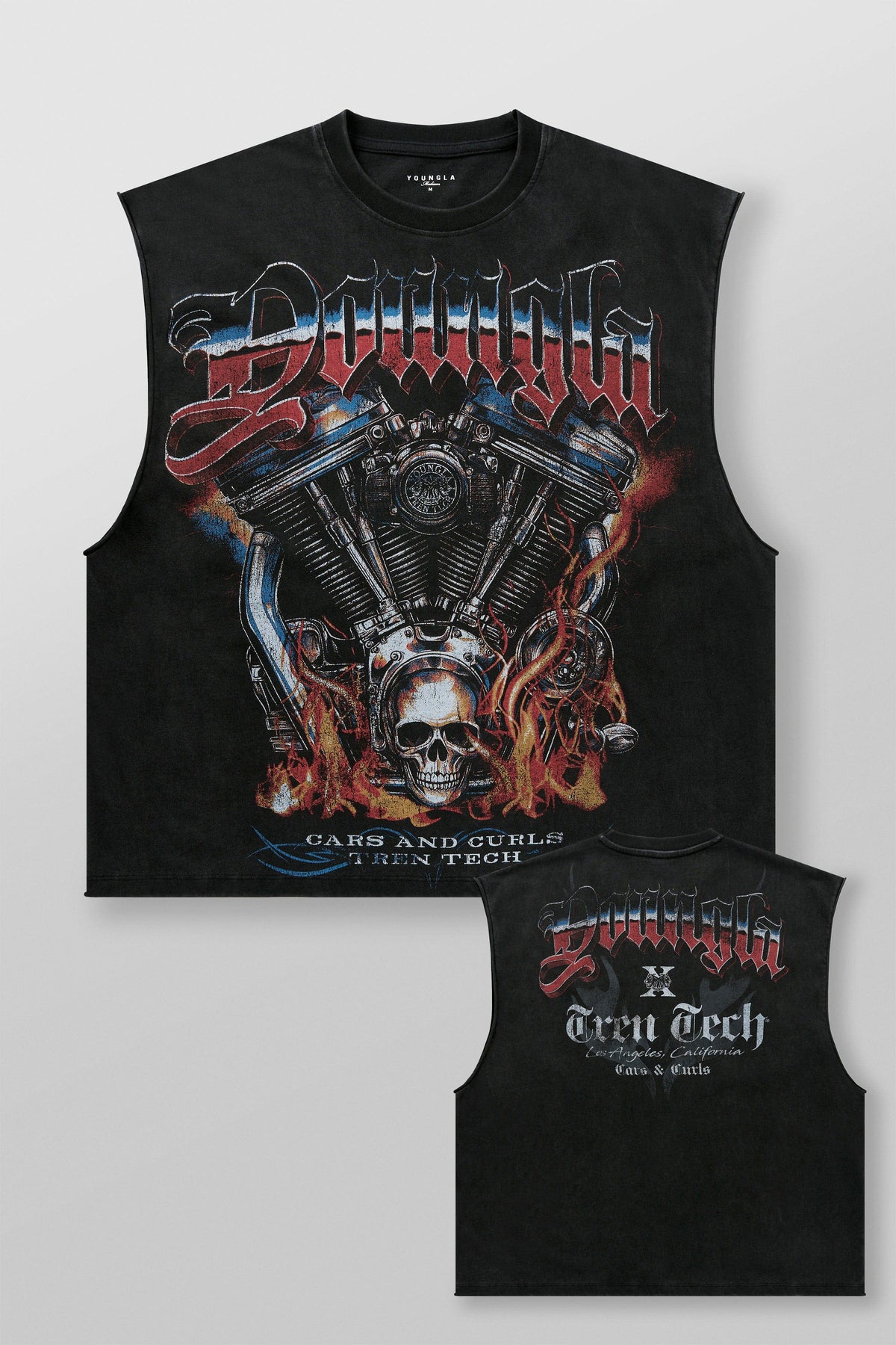 Cars & Curls Cut-Offs Hell Ride Black