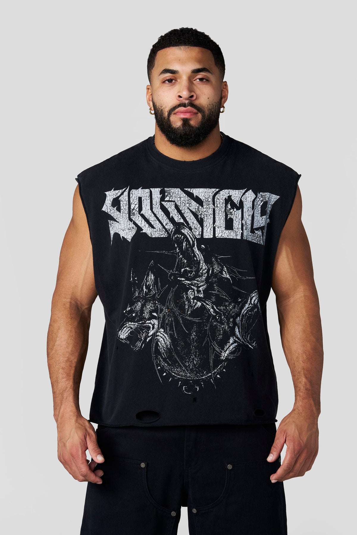 Unleashed Cut-Offs Black Wash