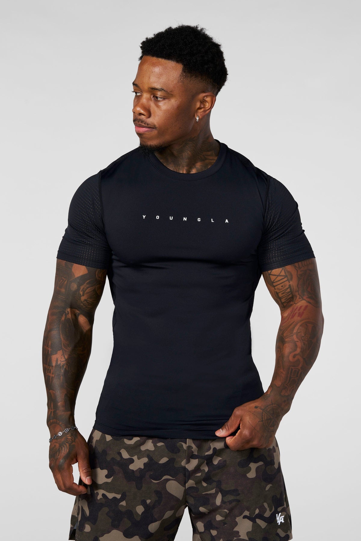 AirFlex Compression Tees Black