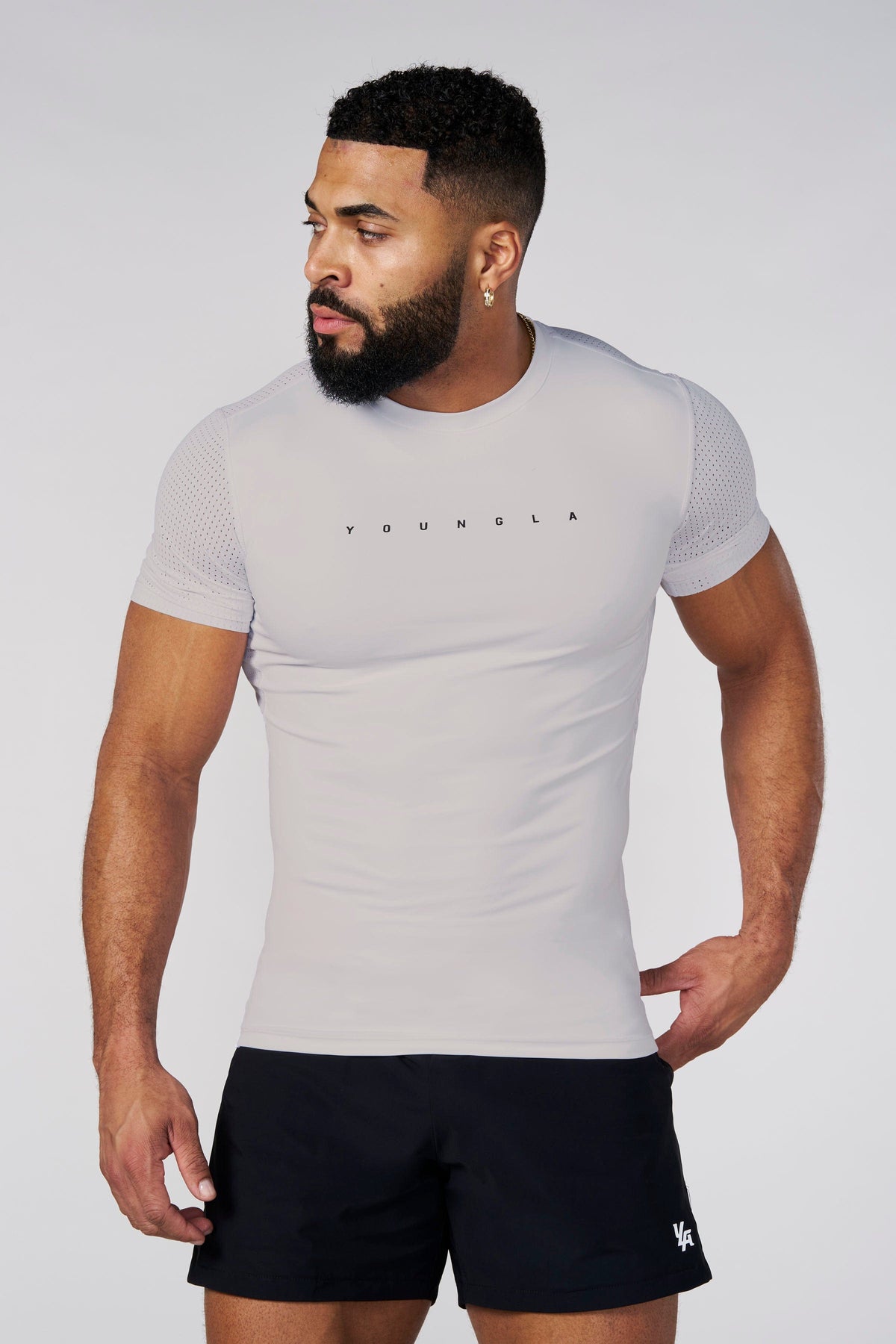 AirFlex Compression Tees Light Grey