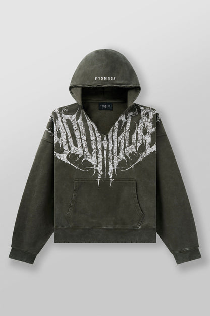 Anarchy Hoodies Hunter Green Wash