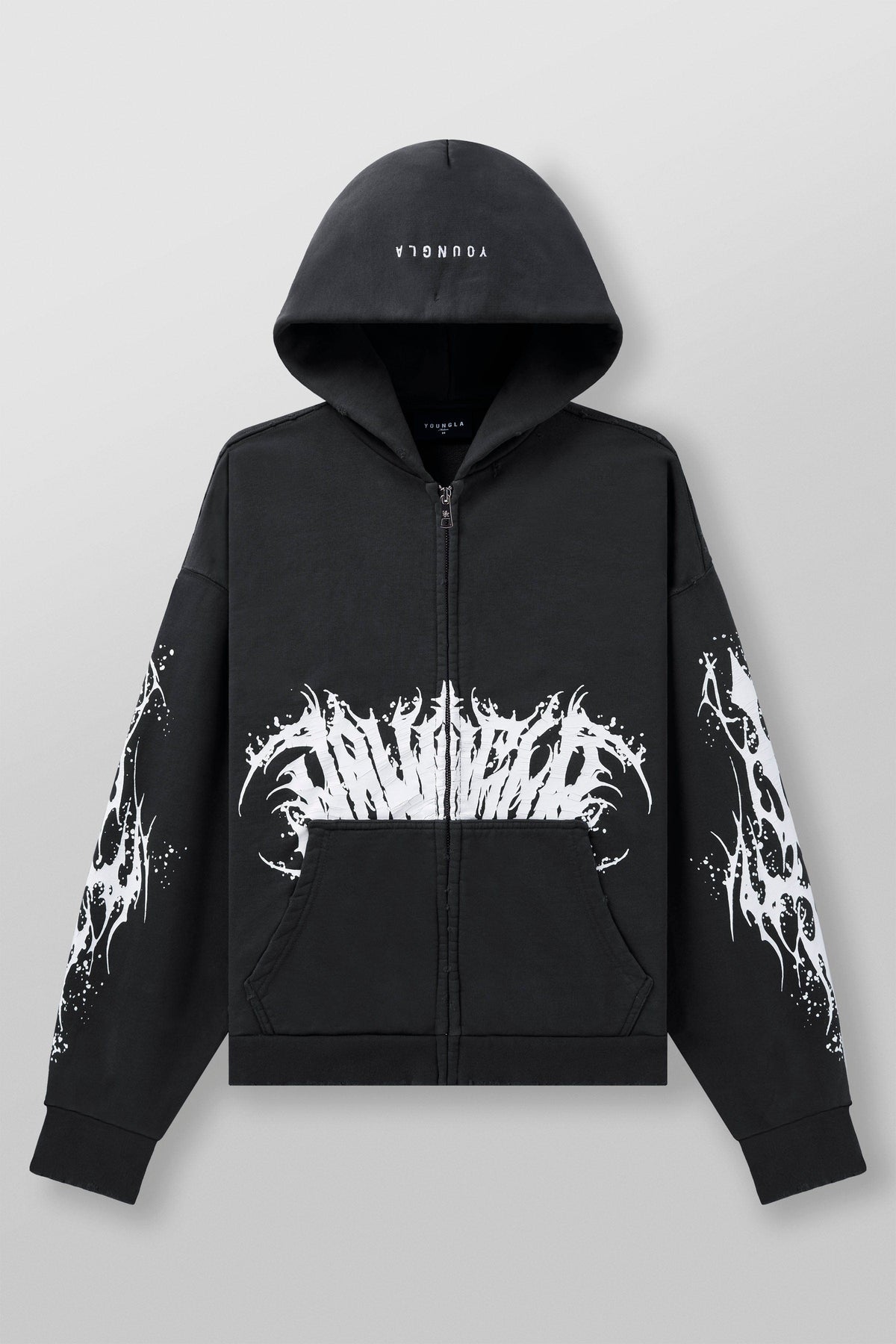 Venom Hoodies Charcoal Wash