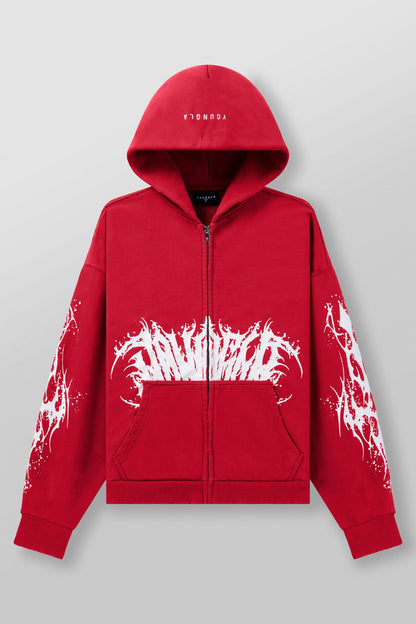 Venom Hoodies Red Wash