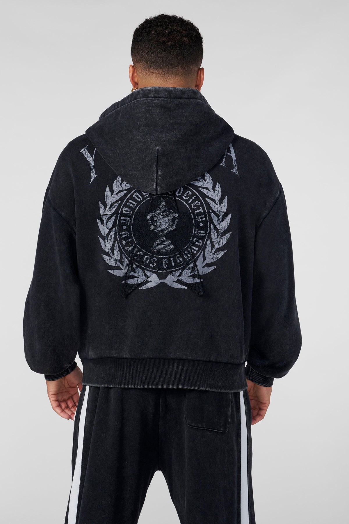Star Crest Zip-Ups Black Wash