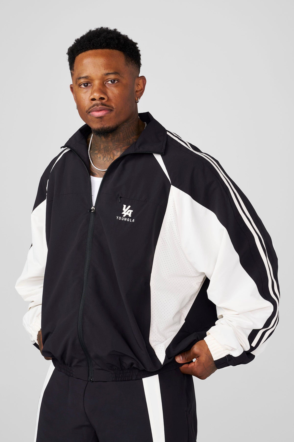 Fight Week Tracksuit Jacket Black/White