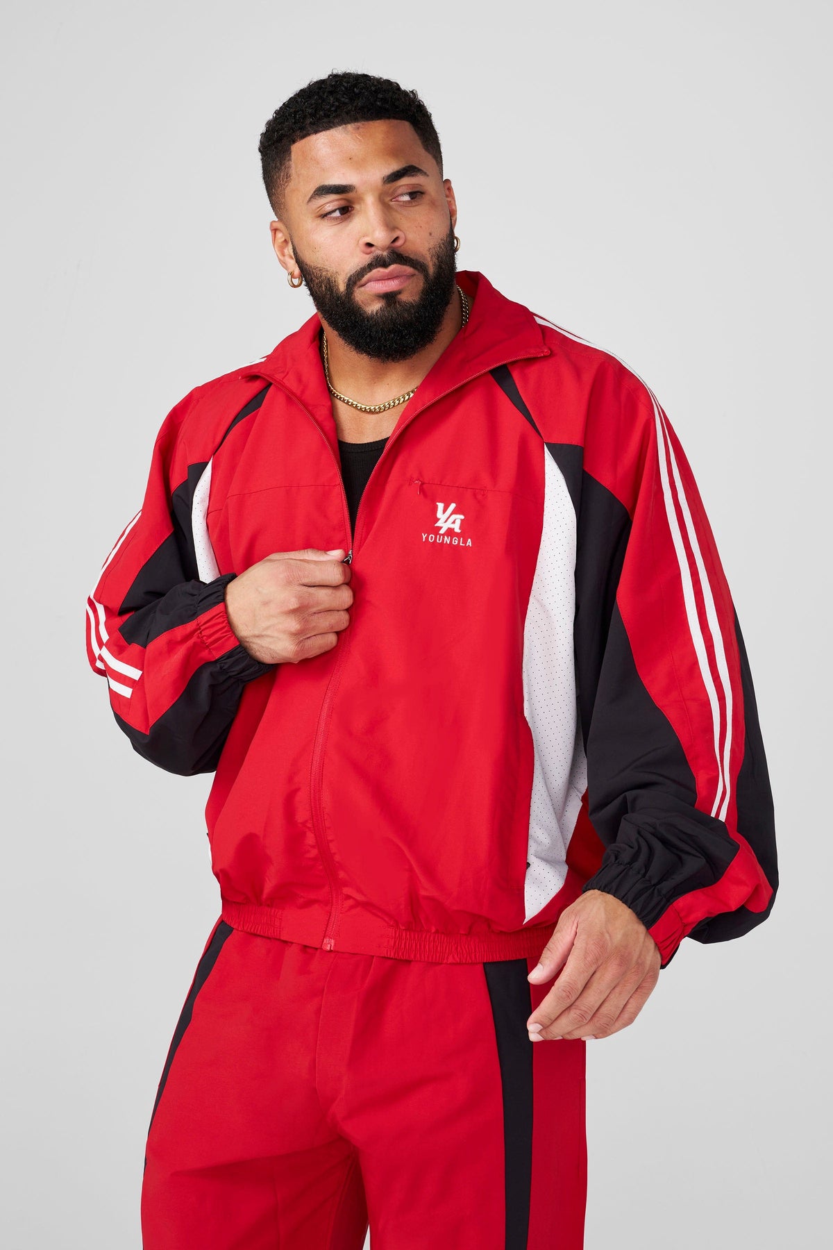 Fight Week Tracksuit Jacket Red/Black