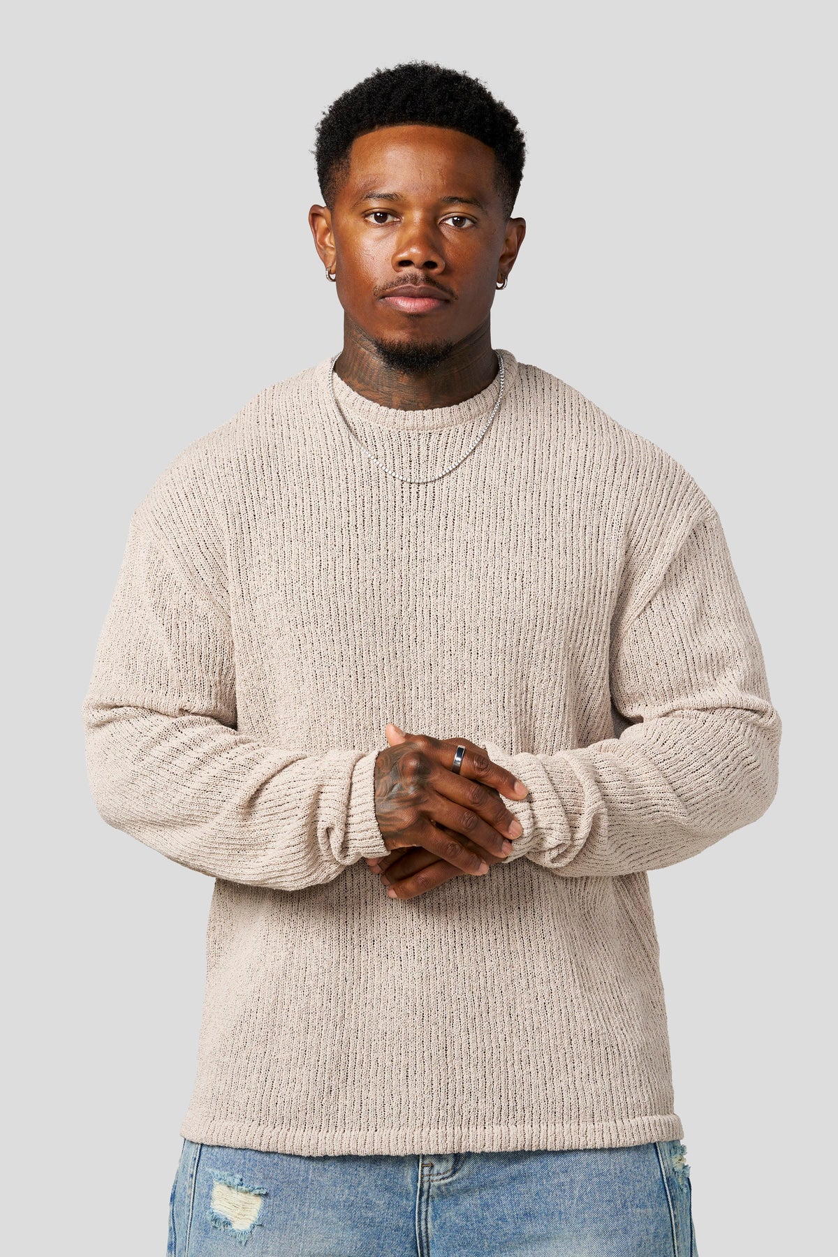 Evening Knit Longsleeves Beige