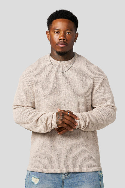 Evening Knit Longsleeves Beige