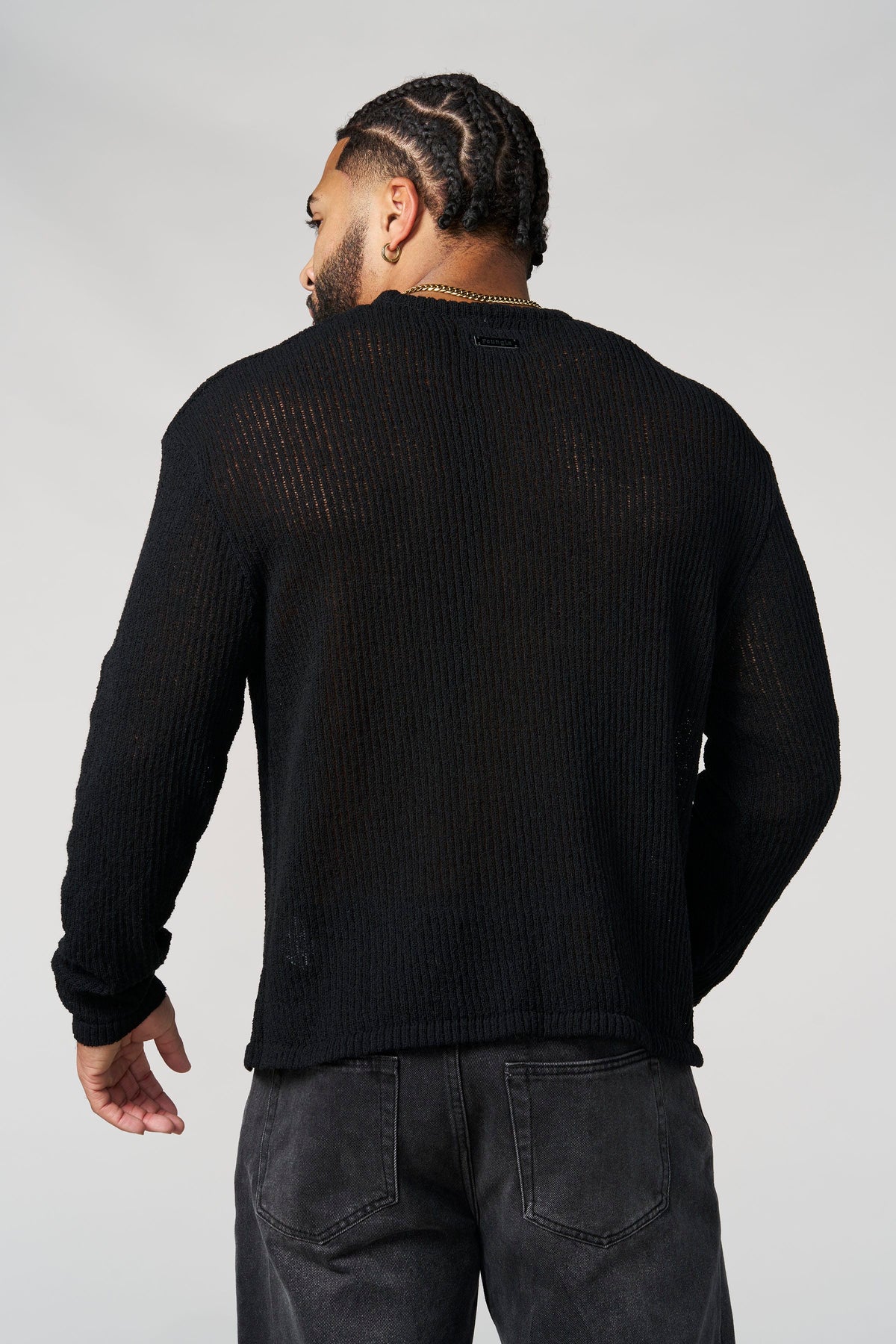 Evening Knit Longsleeves Black