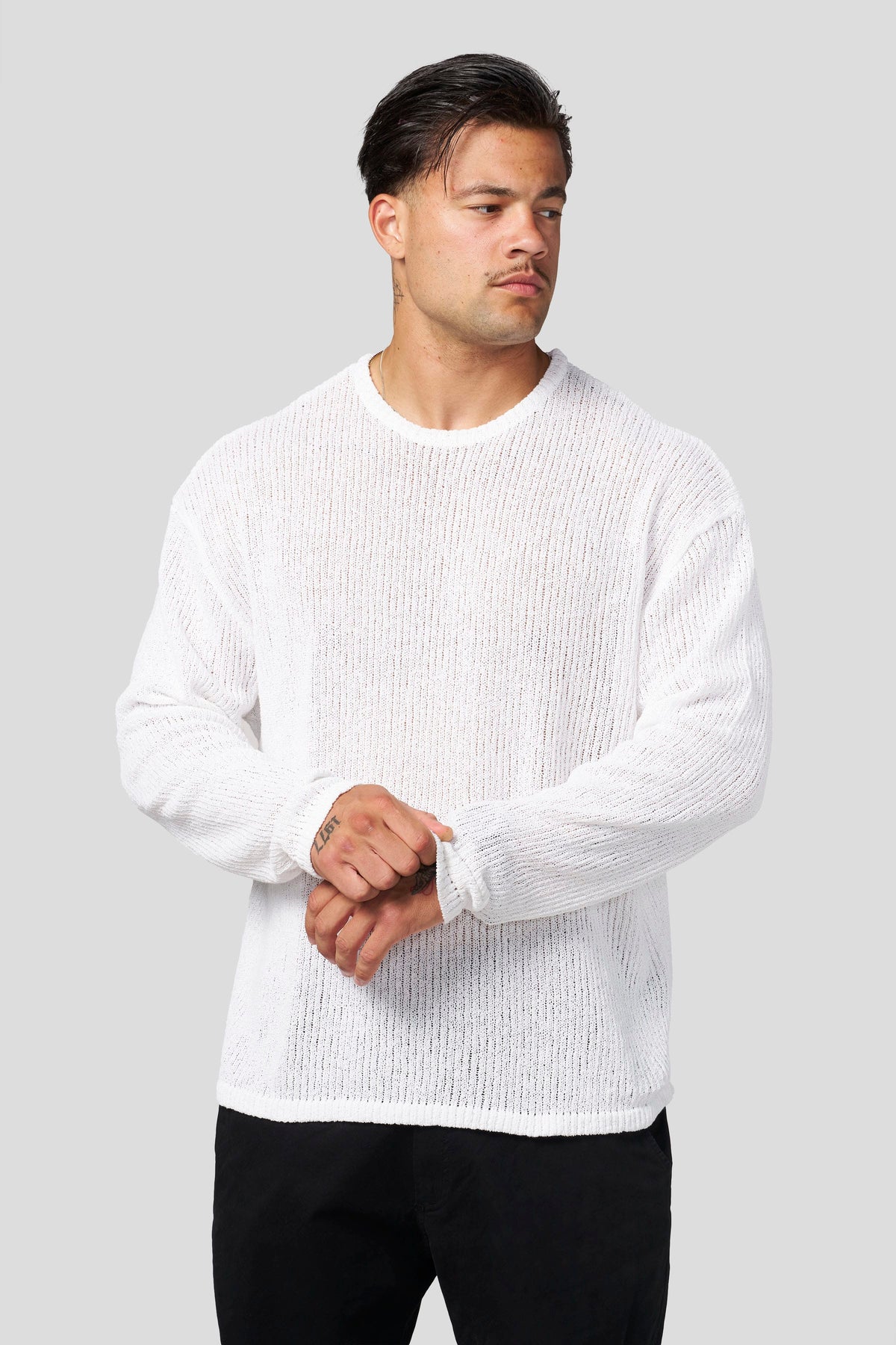 Evening Knit Longsleeves White