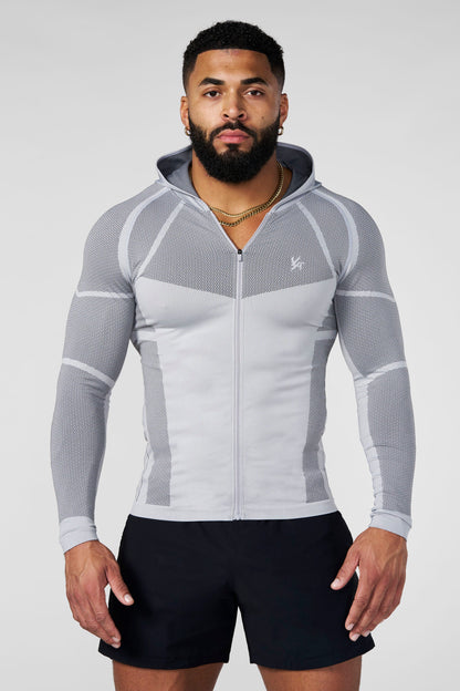 Apex Compression Zip-Ups Grey