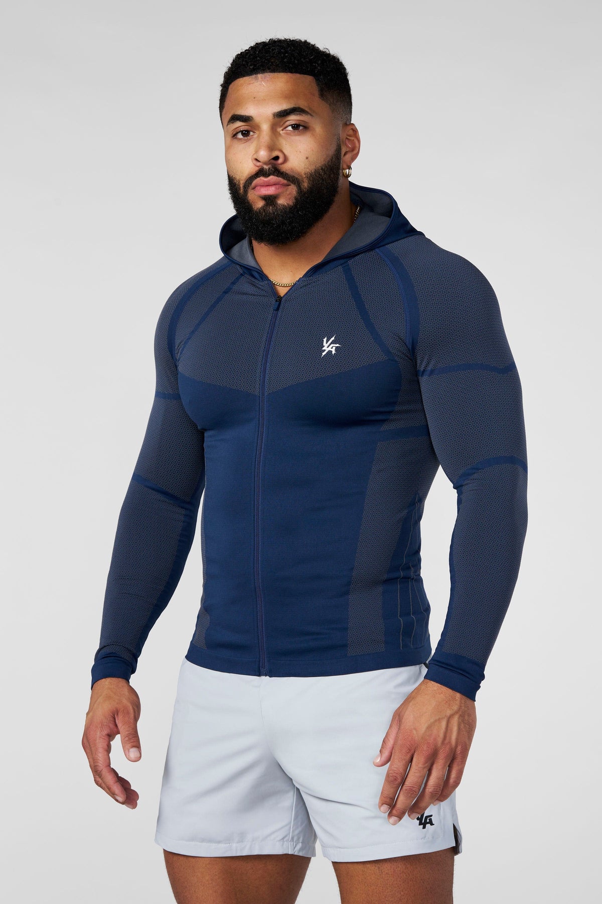 Apex Compression Zip-Ups Navy