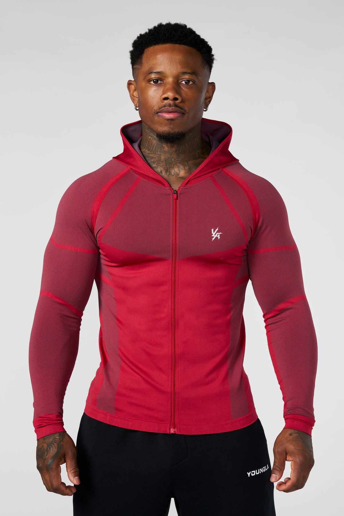 Apex Compression Zip-Ups Red