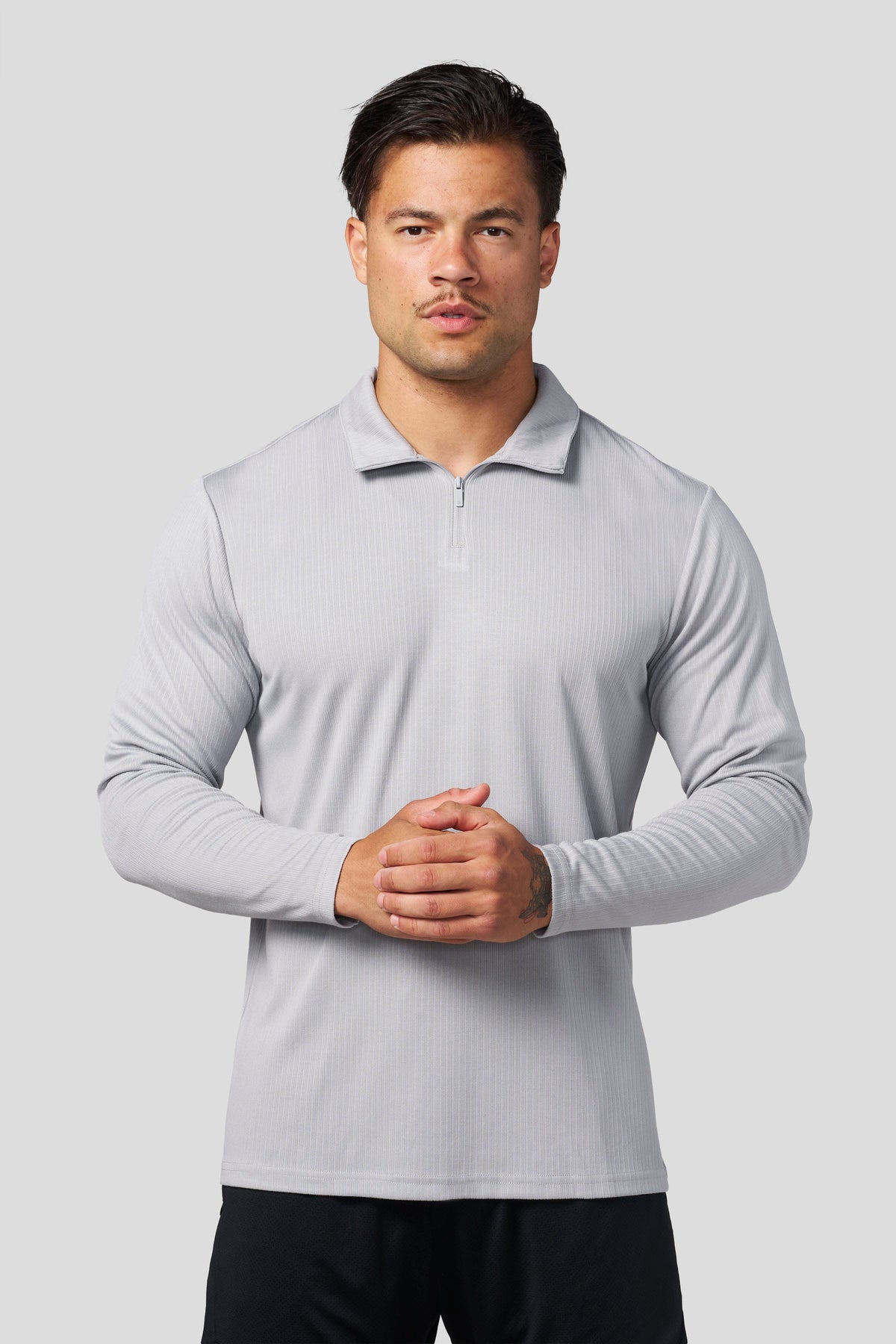Essential Quarter Zip Grey