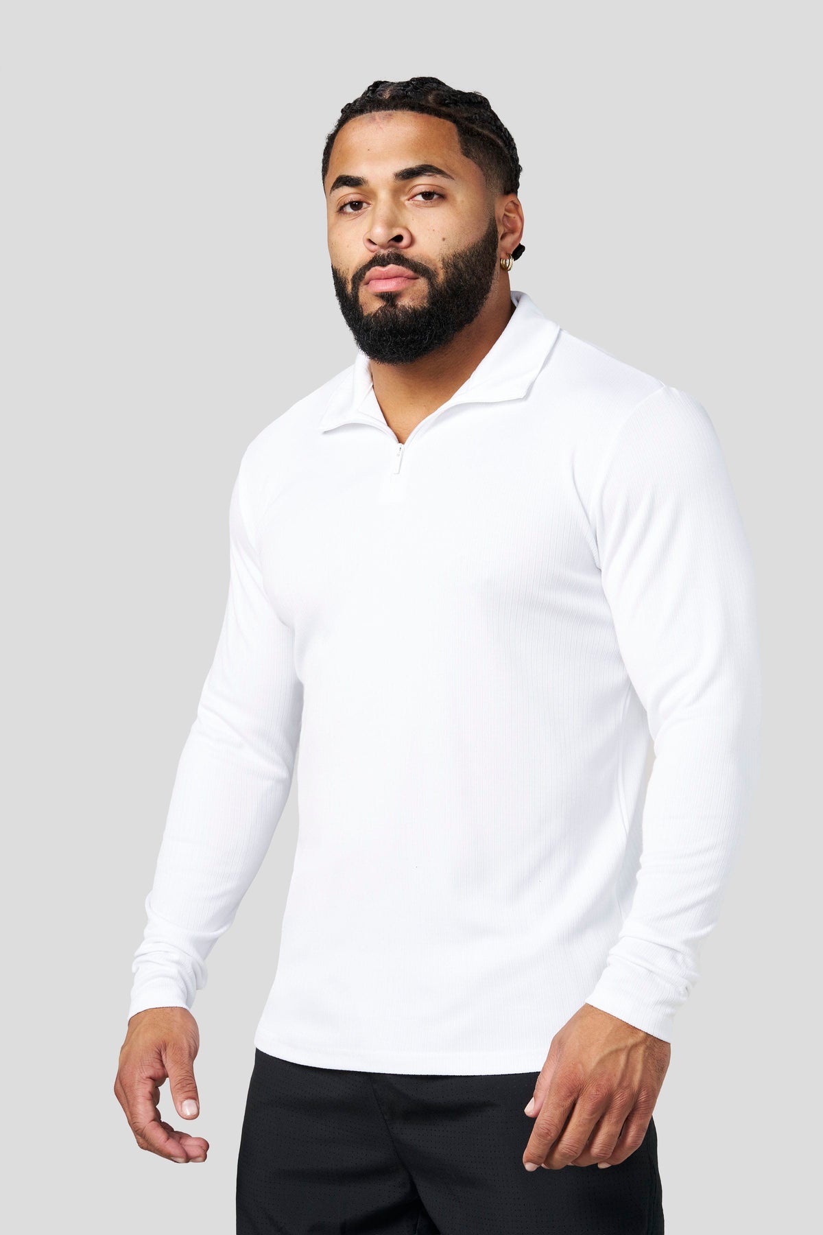 Essential Quarter Zip White