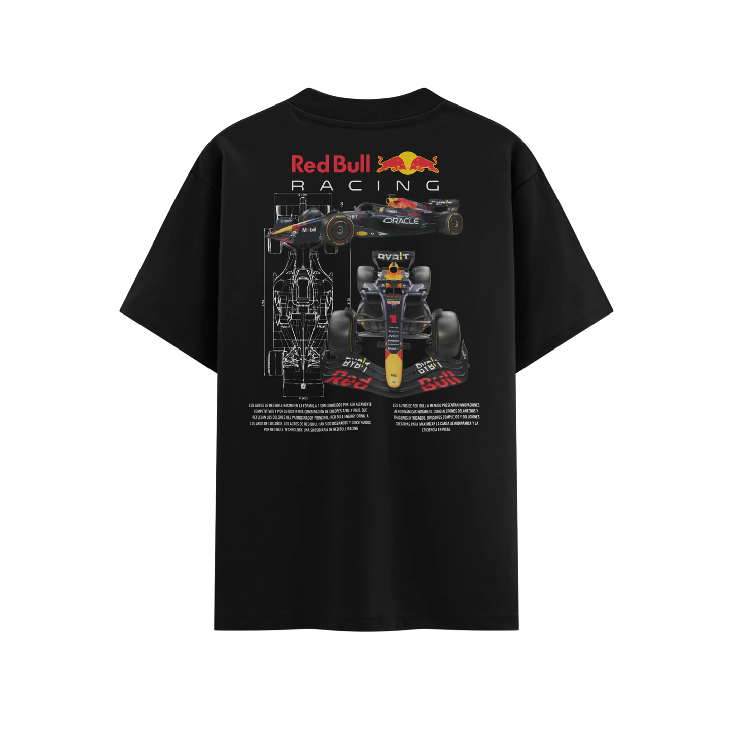 Playera Oversized Red Bull Racing F1 Checo Perez
