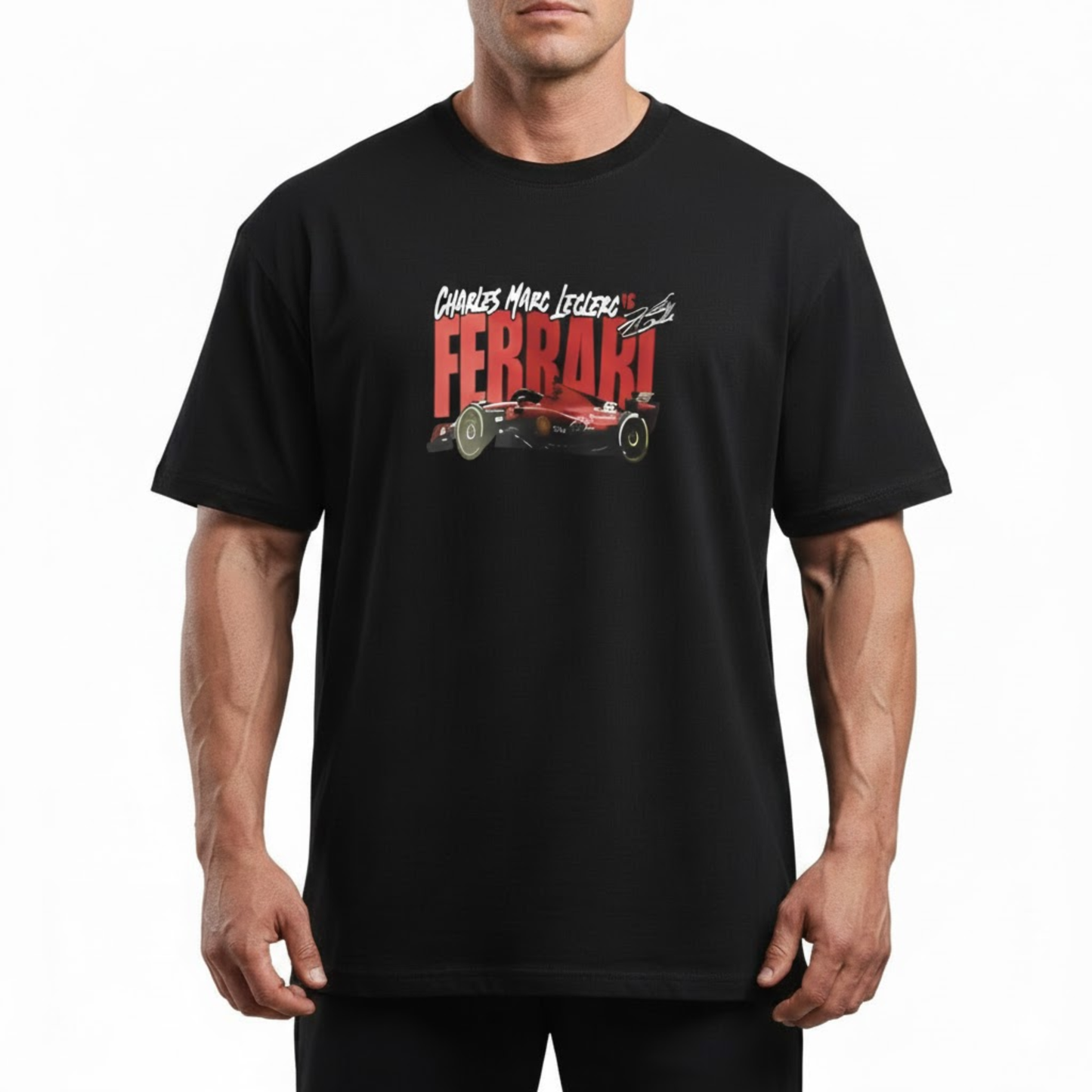 Playera Oversized Ferrari F1 Charles Leclerc
