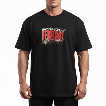 Playera Oversized Ferrari F1 Charles Leclerc