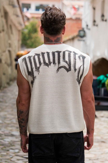 3012 - Drop Shoulder Knit Cut-Off YoungLA México
