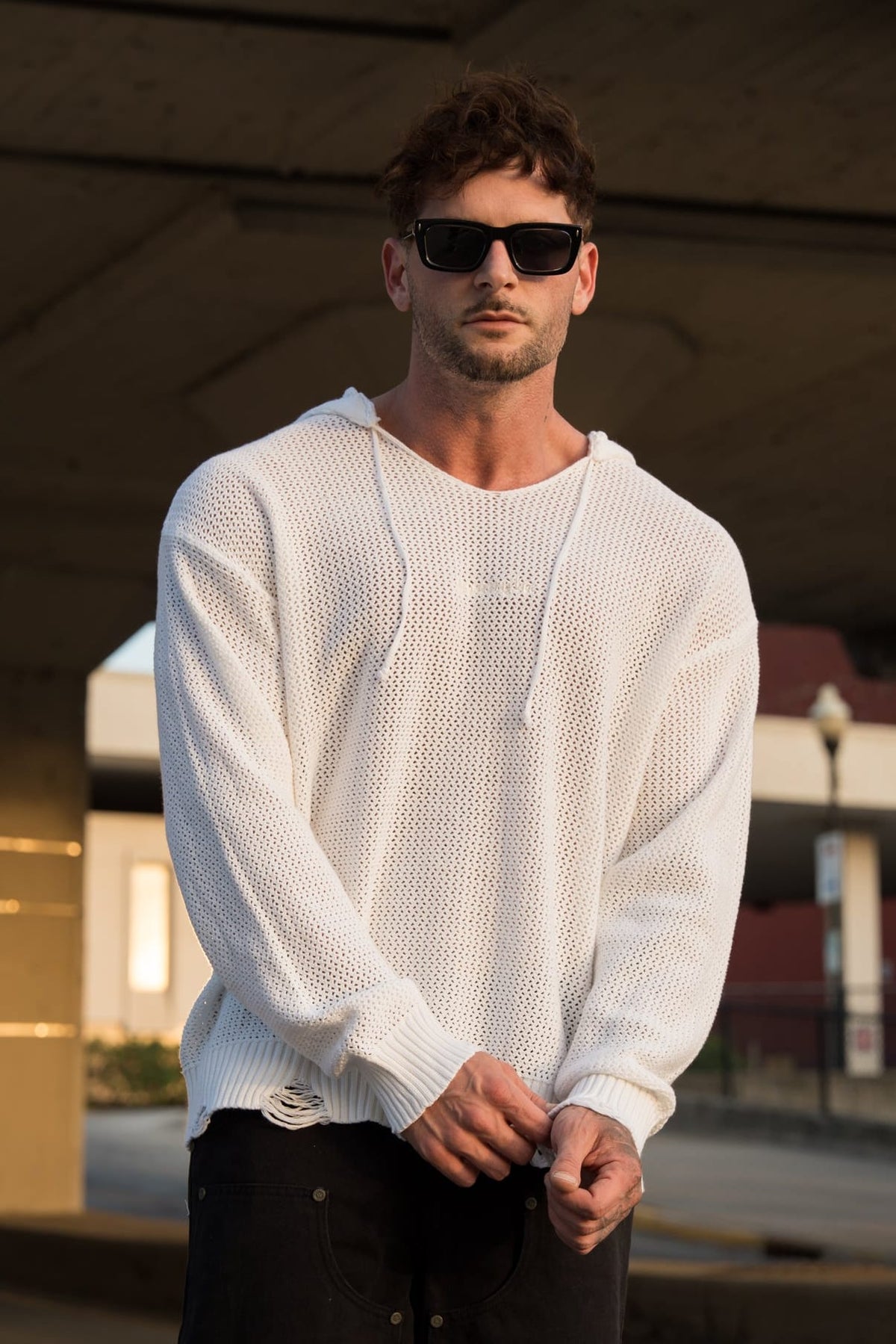Rave Knit Hoodies YoungLA original