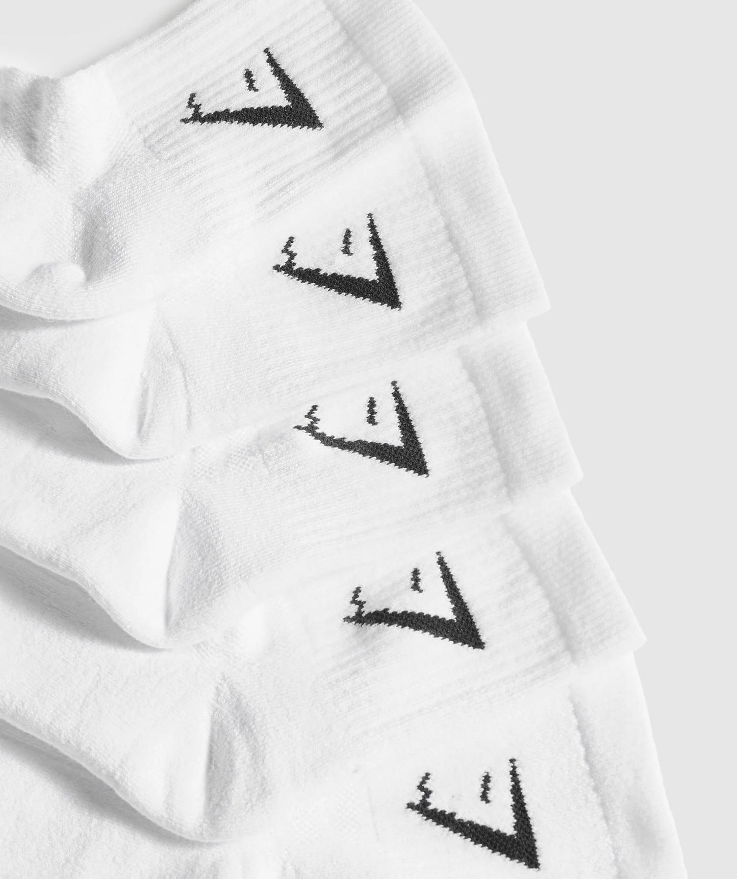 GymShark - Midi Socks 5pk White