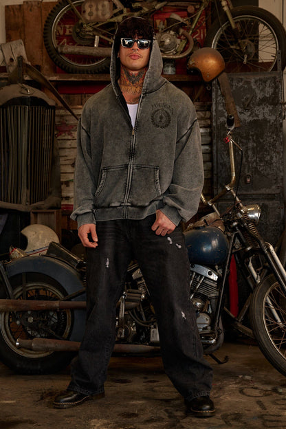 Sudadera Zip-Up YoungLA Star Crest Zip-Ups