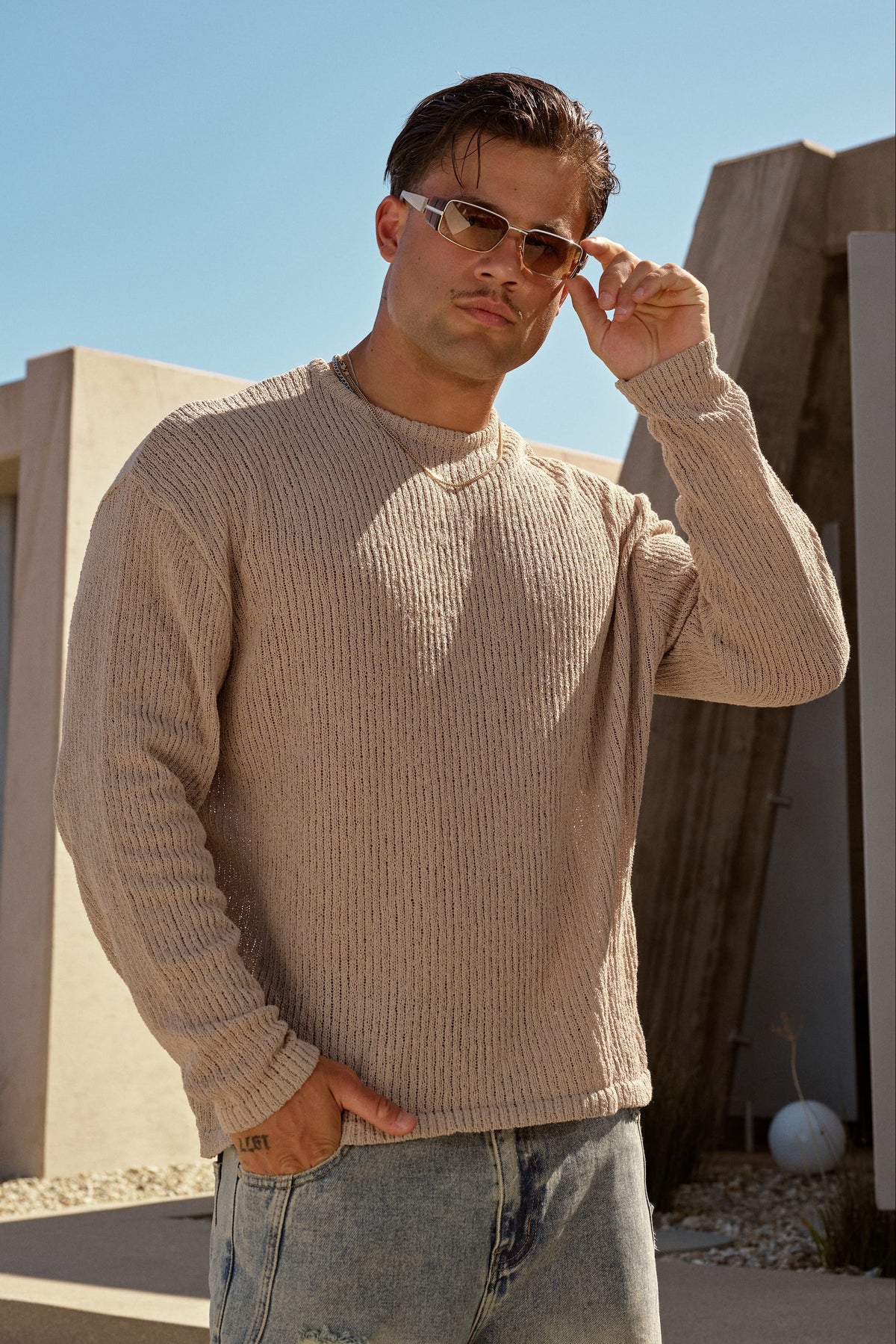 Longsleeve YoungLA Evening Knit Longsleeves
