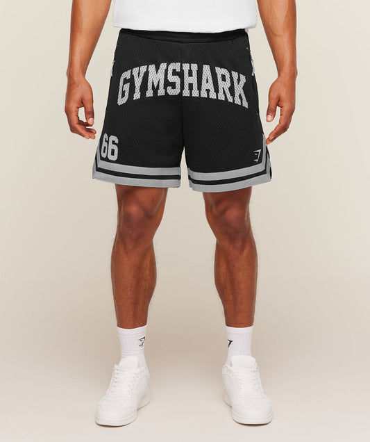 Gymshark Campus Mesh Shorts - Black