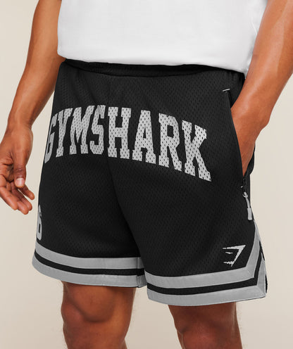 Gymshark Campus Mesh Shorts - Black